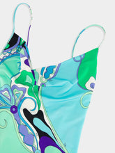 Pucci Iride Print Silk Mini Dress with Straps