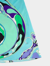 Pucci Iride Print Silk Mini Dress with Straps