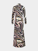 Pucci Marmo Print Long Fitted Dress