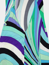Pucci Iride Print Silk Maxi Halter Dress