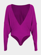 Pucci Ibiscus Fane Cape Sleeve Bodysuit