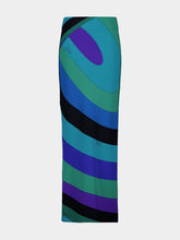 Pucci Emerald Printed Viscose Maxi Skirt