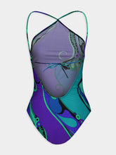Pucci Emerald Print Scoop Neck Low-Back Swimsuit