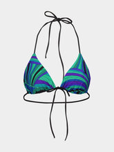 Pucci Emerald Iride Print Triangle Bikini Top