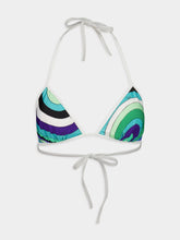 Pucci Iride Print Triangle Bikini Top