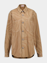 Pucci Marmo Print Canvas Jacket in Taupe