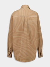 Pucci Marmo Print Canvas Jacket in Taupe