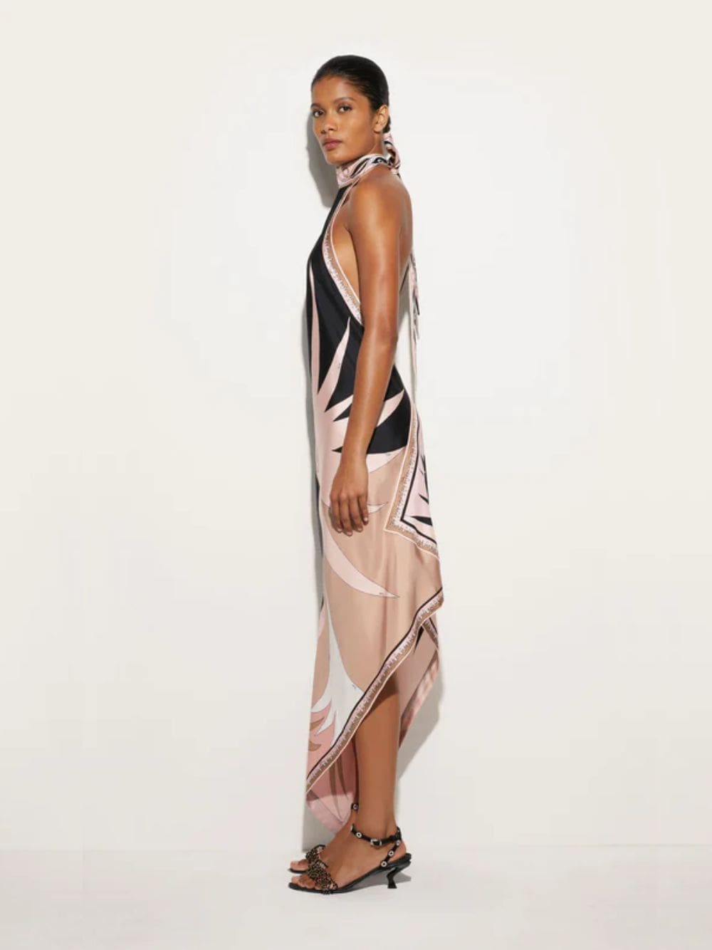 pucci asymmetric dress Stella Print Asymmetrical Dress