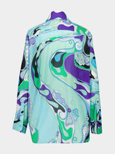 Pucci Green and Emerald Orchidee Cotton Shirt