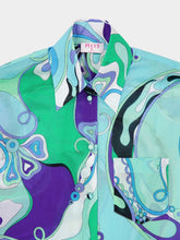 Pucci Green and Emerald Orchidee Cotton Shirt