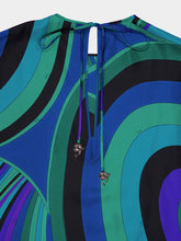 Pucci Emerald Iride Print Silk Kaftan