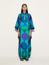 Pucci Emerald Pesci Print Loose Fit Kaftan