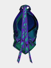 Pucci Emerald Pesci Silk Drop Top