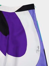 Pucci Iride Print Silk Wide-Leg Trousers