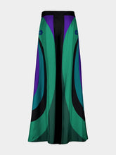 Pucci Emerald Wide-Leg Print Silk Twill Trousers
