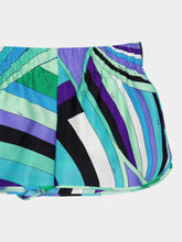 Pucci Iride Print Silk Elastic Waist Shorts