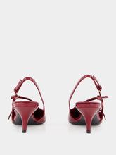 Miu Miu Crimson Patent Leather Slingbacks
