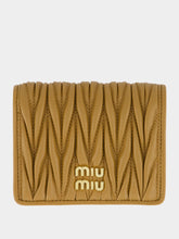 Miu Miu Caramel Matelassé Leather Wallet