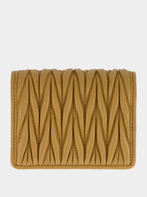 Miu Miu Caramel Matelassé Leather Wallet