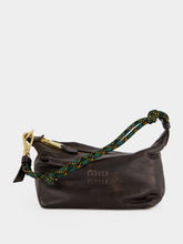 Miu Miu Coffee Brown Spirit Leather Pouch