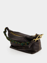 Miu Miu Coffee Brown Spirit Leather Pouch