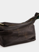 Miu Miu Coffee Brown Spirit Leather Pouch