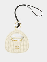 Miu Miu White Wander Leather Bag Charm
