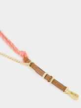 Miu Miu Cognac Tamaris Leather Cord and Metal Trick