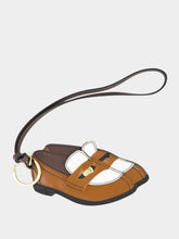 Miu Miu Cognac White Penny Loafer Leather Keychain