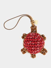 Miu Miu Tobacco Amaranth Cord and Leather Bag Charm