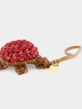 Miu Miu Tobacco Amaranth Cord and Leather Bag Charm