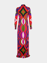 Pucci Jersey Satin Dress with Necklace Print