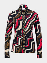 Pucci Istrice Print Long-Sleeved Jersey Shirt