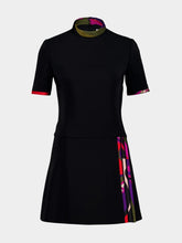 Pucci Black Flared Dress with Printed Details