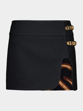 Pucci Black Wool Mini Skirt