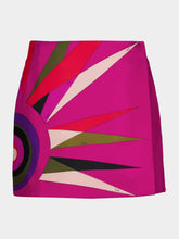 Pucci Hawaiian Print Silk Wrap Mini Skirt