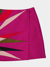 Pucci Hawaiian Print Silk Wrap Mini Skirt
