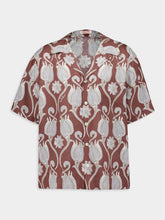 Valentino Garavani Tulips Graphic-Print Linen Shirt