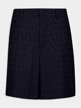 Valentino Garavani Silk Toile Iconographe Bermuda Shorts