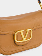 Valentino Garavani Alltime Almond Grainy Calfskin Shoulder Bag