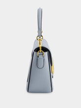 Valentino Garavani Porcelain Blue Alltime Foldover Shoulder Bag