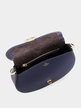 Valentino Garavani Blue Ohval Small Nappa Leather Shoulder Bag
