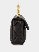 Valentino Garavani Black Roman Stud Large Shoulder Bag