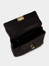 Valentino Garavani Black Roman Stud Large Shoulder Bag