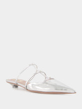 Valentino Garavani Silver Palladium Mini Rockstud Mules