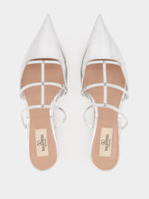 Valentino Garavani Silver Palladium Mini Rockstud Mules