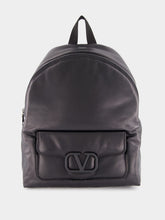 Valentino Garavani Black VLogo Signature Nappa Backpack