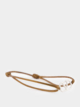 Valentino Garavani Tobacco Vlogo Signature Cotton Bracelet