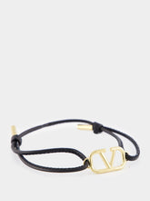 Valentino Garavani Black VLogo Signature Nappa Bracelet