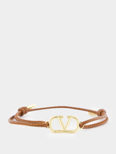 Valentino Garavani Tobacco VLogo Signature Nappa Bracelet